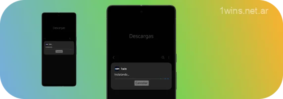Espere hasta que la aplicación móvil 1win para Android esté instalada en su dispositivo y ábrala