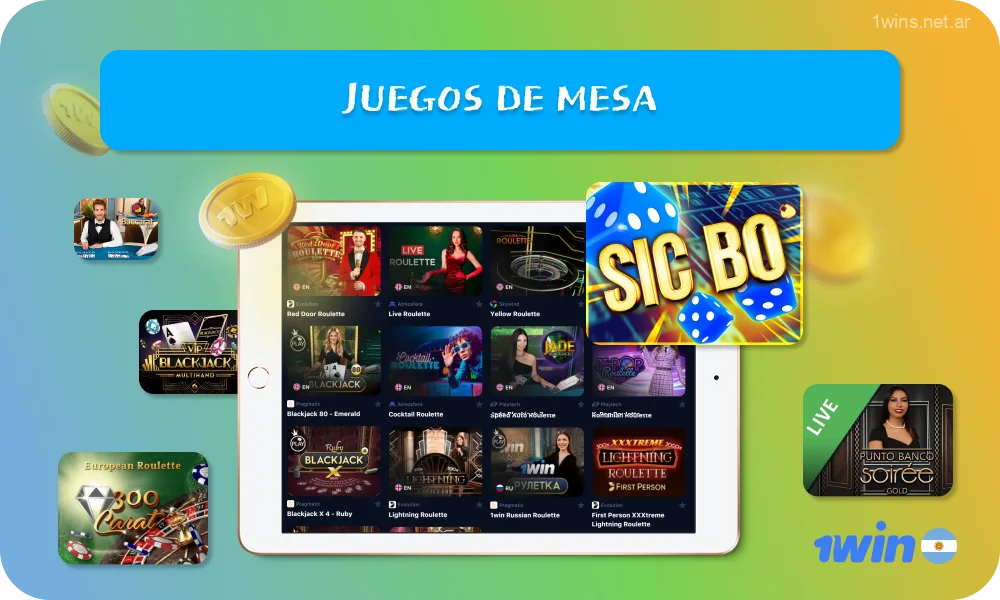 Más de 500 juegos de mesa están disponibles para los jugadores argentinos en 1win Casino, incluyendo variantes clásicas de blackjack, ruleta, baccarat y póquer con diferentes reglas y estilos para adaptarse a las distintas preferencias de los jugadores