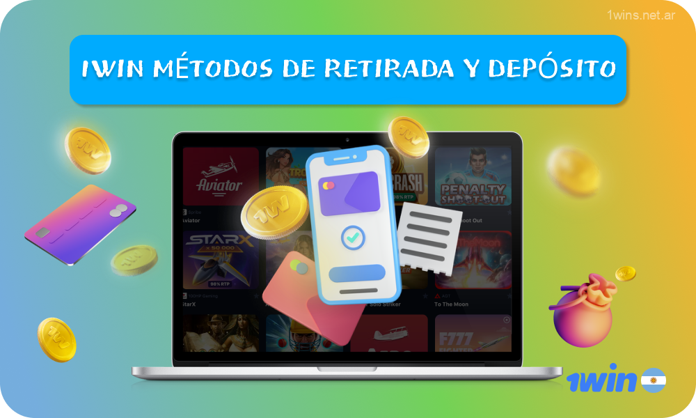 1win Argentina ofrece métodos seguros y legales tanto para retiros como para depósitos, incluyendo tarjetas de débito, monederos electrónicos, transferencias bancarias y criptomonedas, sin cargos adicionales