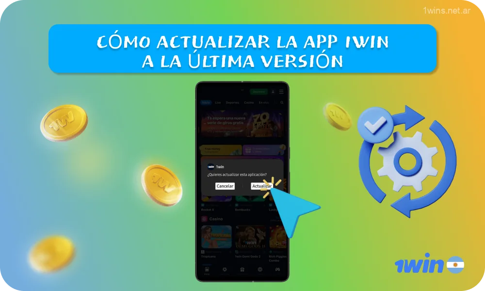 Para actualizar tu aplicación móvil 1win a la última versión, ábrela en tu dispositivo Android, busca la sección de ajustes o perfil, selecciona la opción de actualización si hay disponible una notificación de nueva versión y sigue las instrucciones para descargar e instalar la actualización
