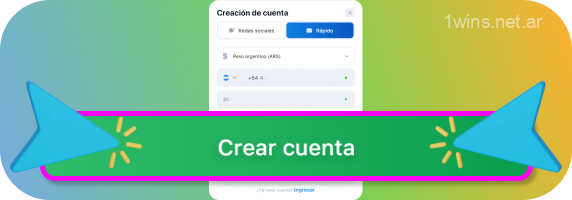 Haga clic en el botón Registrarse para completar el proceso de creación de una cuenta en 1win Argentina