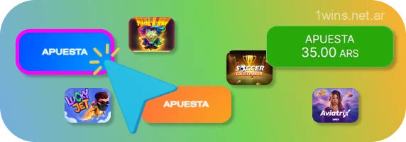 En 1win Argentina, después de seleccionar un juego, fije su apuesta y comience a jugar haciendo girar los rodillos de las máquinas tragamonedas o apostando en juegos de crash, juegos de mesa o casino en vivo
