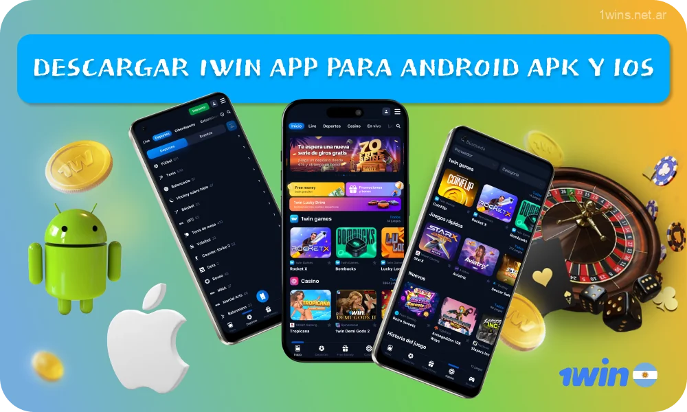 La plataforma de apuestas deportivas y juego online de 1win en Argentina, ofrece una app móvil para Android e iOS con acceso a todas las funcionalidades del sitio, incluyendo promociones, atención al cliente y transacciones, brindando la flexibilidad de jugar en cualquier lugar y en cualquier momento