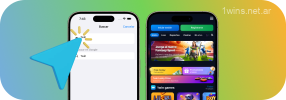 Abra un navegador en su iPhone o iPad y visite el sitio web oficial del casino 1win para descargar la aplicación móvil 1win para iOS