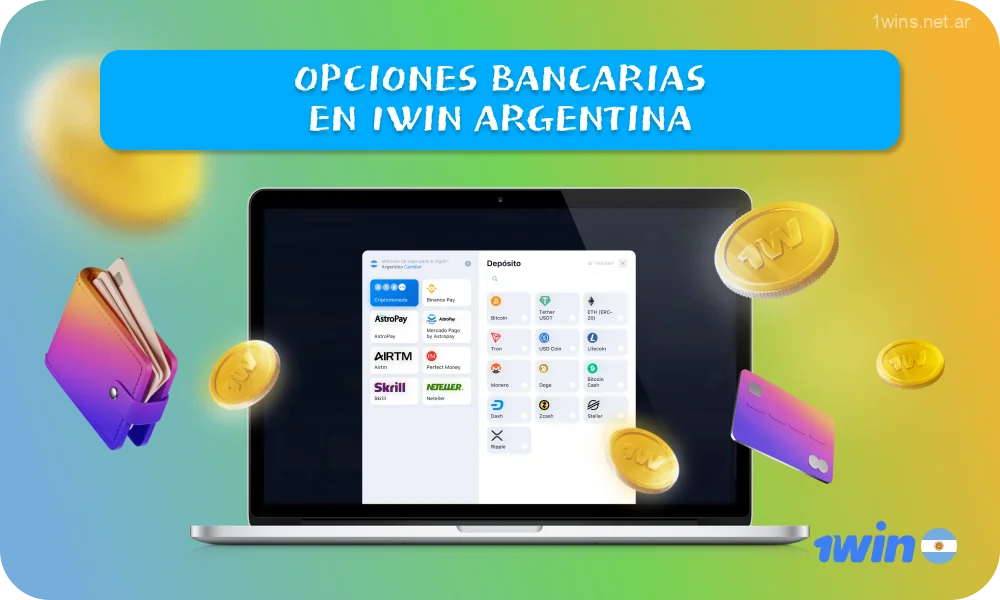1win en Argentina ofrece una variedad de métodos bancarios, incluyendo tarjetas bancarias y monederos electrónicos y criptomonedas para financiar su cuenta de juego