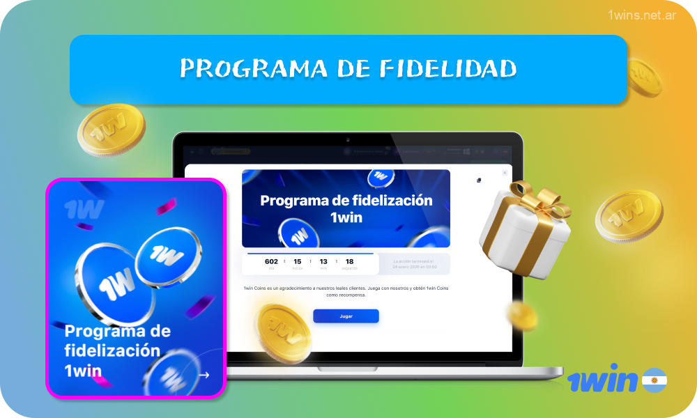 El programa de fidelidad 1win incluye 7 niveles en los que los jugadores registrados de Argentina ganan monedas 1win por su actividad en el casino y las apuestas deportivas, lo que les ayuda a progresar hacia premios y bonificaciones exclusivos