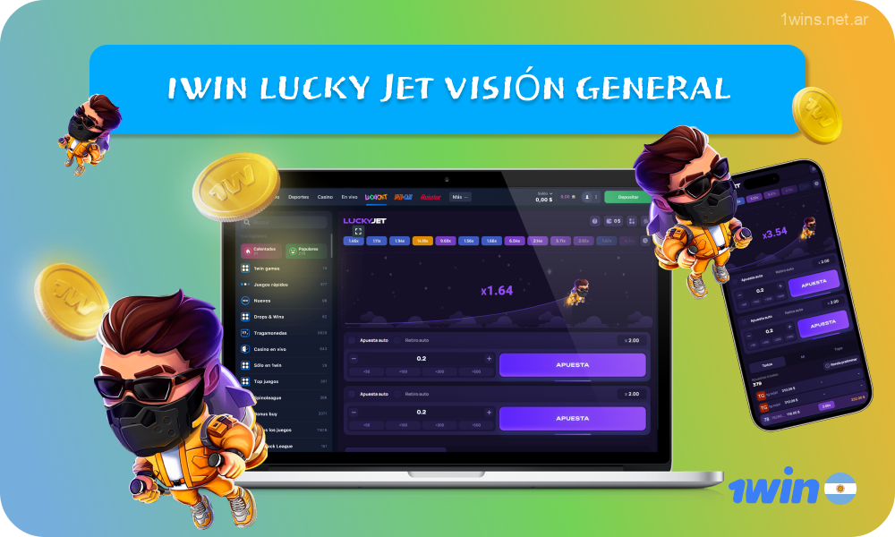 El juego Lucky Jet de 1win es un emocionante juego de crash con chat en el juego, estadísticas y la posibilidad de doblar su apuesta para ganar hasta 25.000 veces su importe original