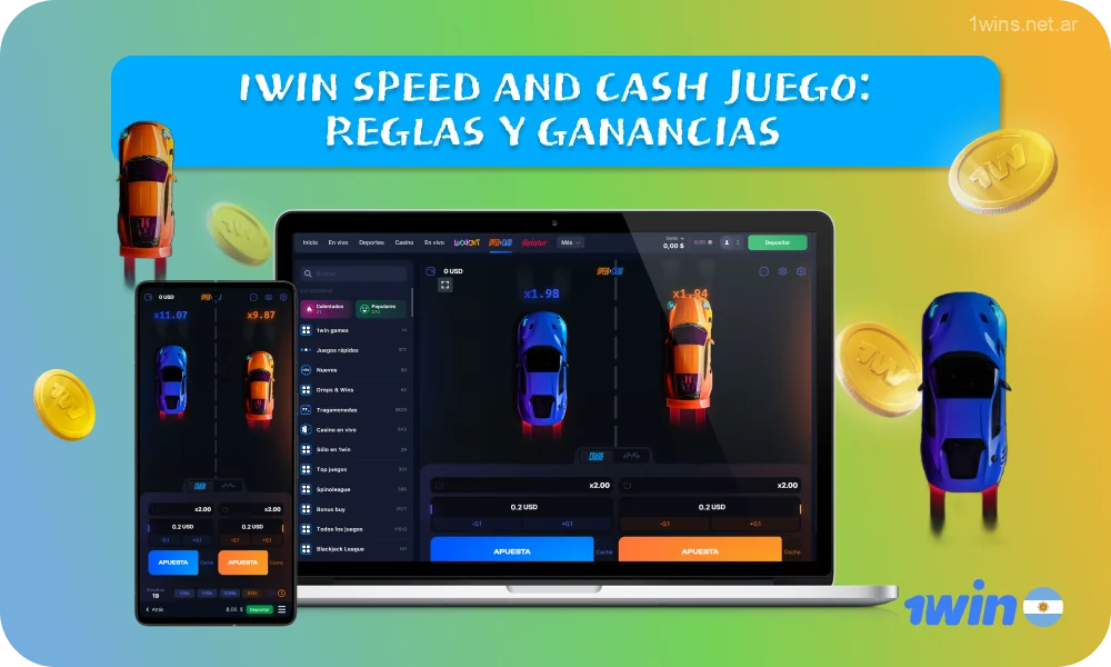 El juego Speed ​​and Cash en la plataforma 1win es particularmente popular en Argentina debido a su simplicidad y la posibilidad de ganancias instantáneas