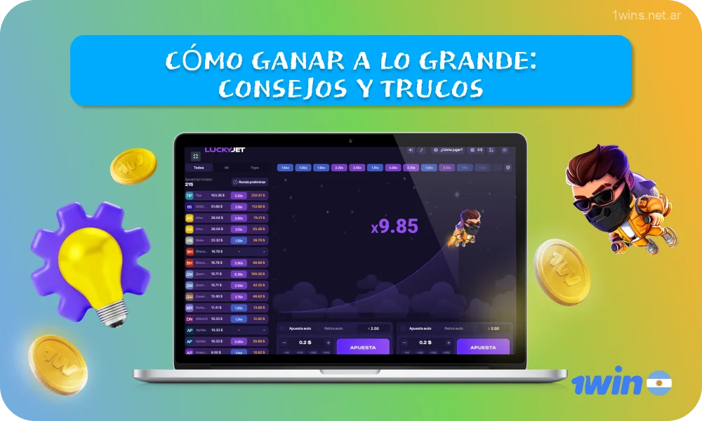 Los jugadores argentinos de Lucky Jet 1win pueden utilizar estrategias y consejos populares para mejorar sus posibilidades de ganar