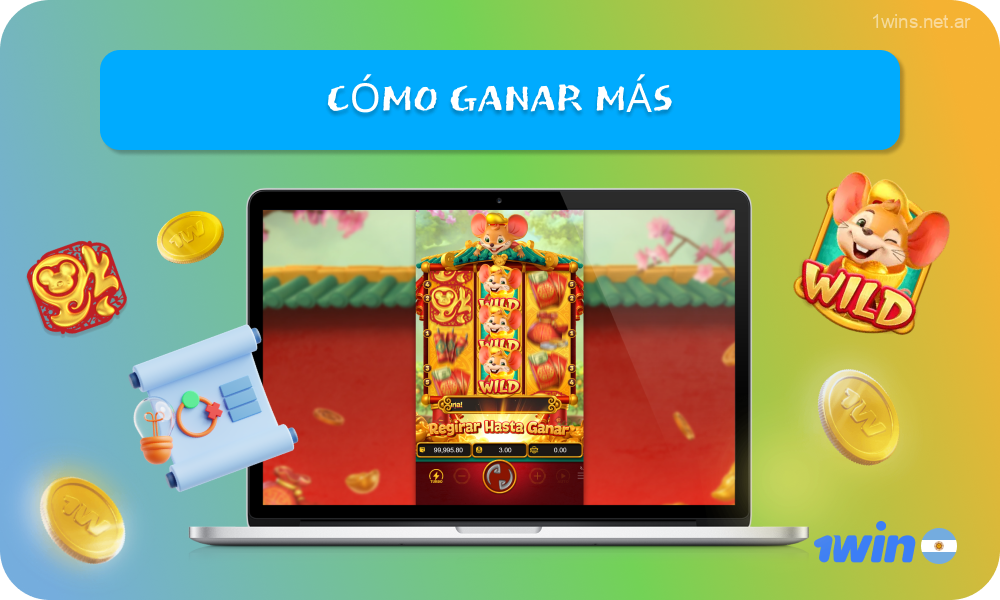 Para ganar más en la popular tragamonedas Fortune Mouse, se recomienda a los usuarios argentinos de 1win comenzar con una apuesta mínima, apuntar a los comodines que reemplazan los íconos regulares y usar la función de doble giro