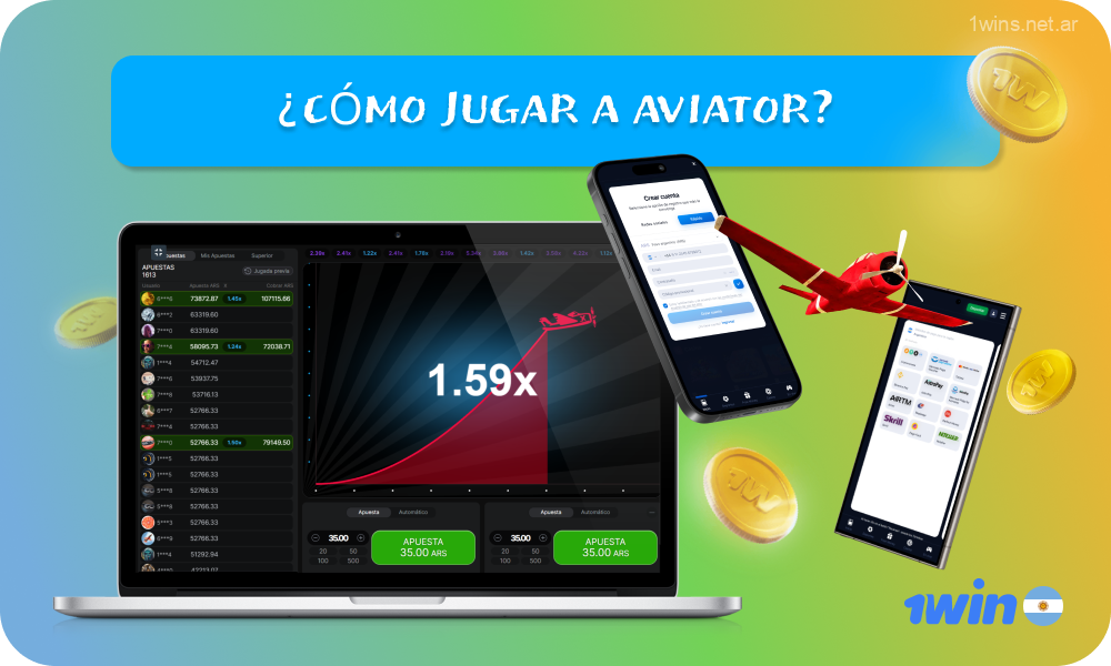 Para poder jugar Aviator con éxito en 1win con dinero real, los jugadores de Argentina deben crear una cuenta, realizar un depósito y aprender las reglas del juego