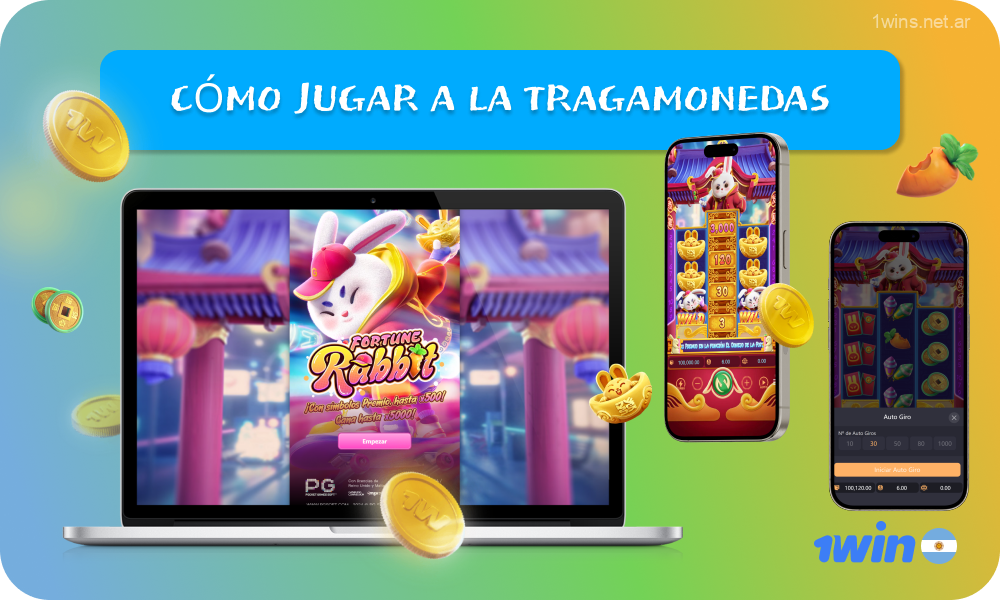 Para jugar en la tragamonedas Fortune Rabbit en el casino 1win, los jugadores de Argentina deben estudiar la tabla de pagos, las características y reglas de los bonos, luego ajustar la apuesta y comenzar la ronda