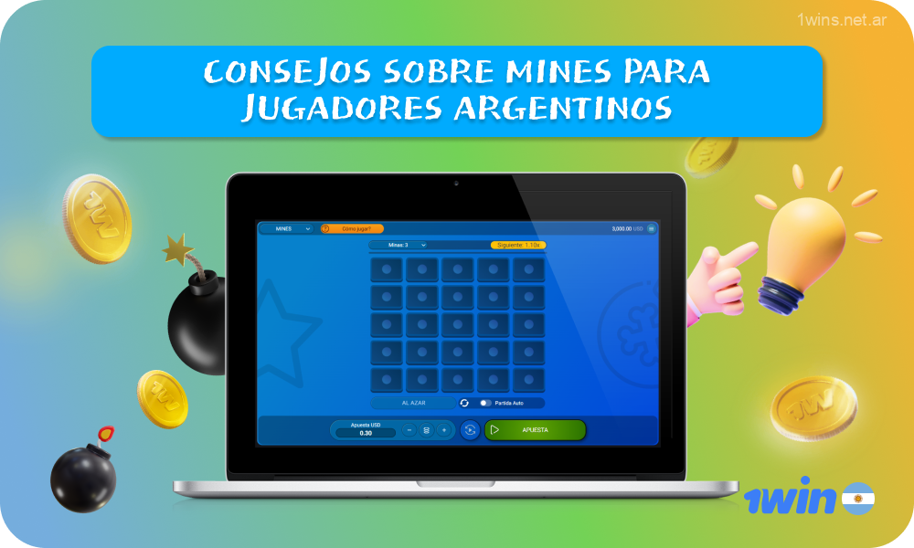 Se recomienda a los jugadores argentinos en Mines at 1win cuando juegan con dinero real que comiencen con apuestas bajas, se tomen su tiempo al elegir una ficha, controlen su presupuesto, recuerden que el juego es principalmente entretenido