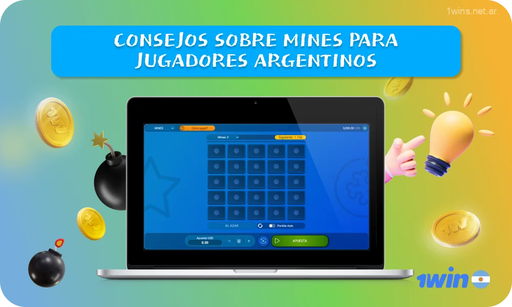 Se recomienda a los jugadores argentinos en Mines at 1win cuando juegan con dinero real que comiencen con apuestas bajas, se tomen su tiempo al elegir una ficha, controlen su presupuesto, recuerden que el juego es principalmente entretenido
