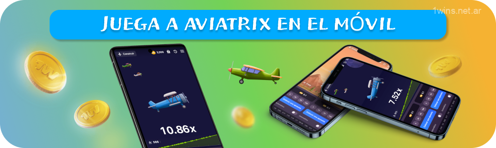 Con la aplicación Aviatrix 1win, los jugadores de Argentina pueden jugar en teléfonos inteligentes Android e iOS, realizar apuestas y disfrutar de una interfaz responsiva para una experiencia de juego perfecta en cualquier lugar