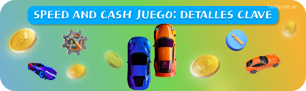 El juego Speed and Cash de 1win permite a los jugadores apostar por coches y ofrece diferentes resultados, como eludir una persecución, ser atrapado o alcanzar una meta, lo que añade variedad al juego y es especialmente apreciado por los jugadores de Argentina