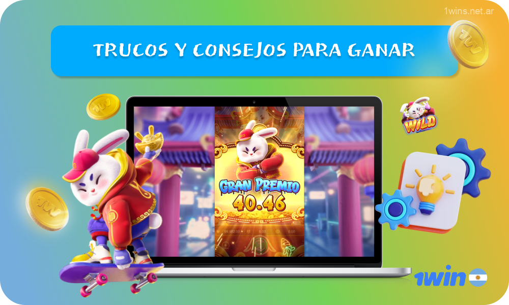 Para aumentar las posibilidades de ganar en Fortune Rabbit, se recomienda a los jugadores argentinos de 1win que utilicen bonos como la función Fortune Rabbit, que ofrece 8 giros gratis y un símbolo comodín de Rabbit, y que sigan una estrategia de apuestas bajas para tiempos de juego prolongados