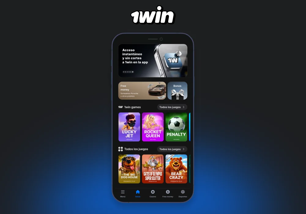 Abra un navegador en su iPhone o iPad y visite el sitio web oficial del casino 1win para descargar la aplicación móvil 1win para iOS