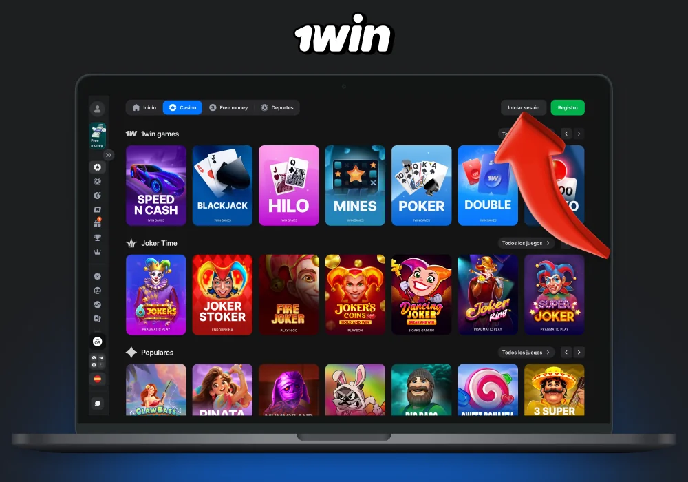 Para iniciar sesión en su cuenta 1win, vaya al sitio web del casino y haga clic en el botón Iniciar sesión ubicado en la esquina superior derecha de la página