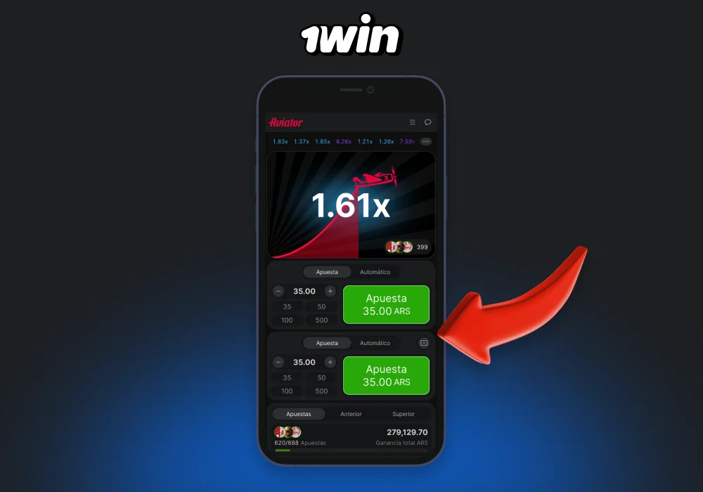Después de instalar la aplicación móvil 1win para iOS, puede iniciar sesión en su cuenta y comenzar a apostar en deportes y jugar en el casino cómodamente