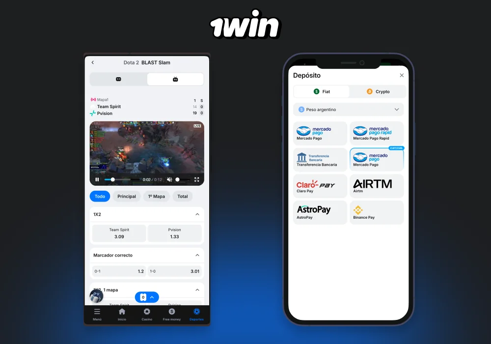 La app de 1win para Android e iOS tiene un diseño sencillo y moderno, velocidad rápida y funciones de apuestas móviles de calidad, e incluye notificaciones, seguridad biométrica, interfaz multilingüe, asistencia 24/7, diversas opciones de pago y retransmisión de partidos en directo