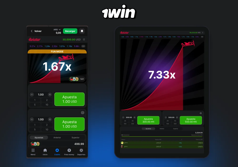 La aplicación móvil Aviator 1win para dispositivos Android e iOS brinda facilidad de uso y seguridad, permitiendo a los usuarios de Argentina disfrutar del juego en cualquier lugar