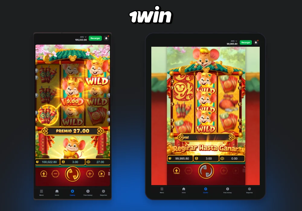 Al descargar e instalar la aplicación 1win para Android o iOS, los usuarios de Argentina podrán jugar Fortune Mouse en su dispositivo en cualquier lugar, disfrutando de una cómoda interfaz, gráficos y animaciones