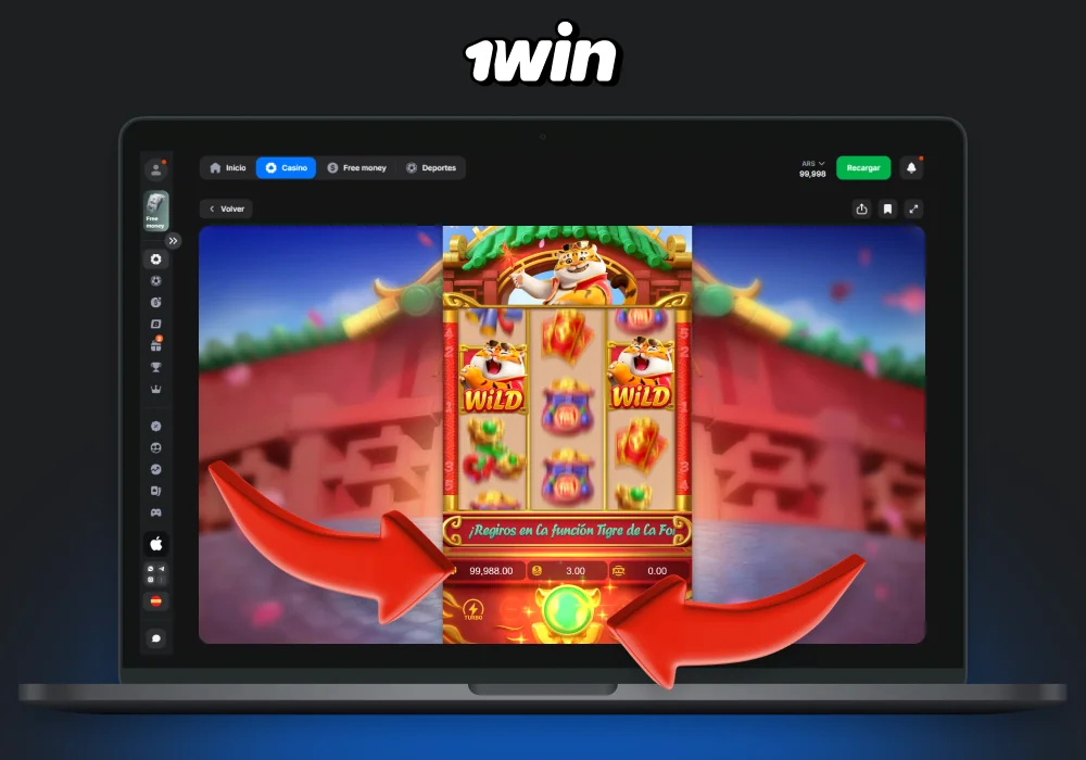 Para comenzar a jugar en la video tragamonedas Fortune Tiger a 1win, los argentinos deben configurar su apuesta, leer la tabla de pagos y los símbolos en la pantalla, luego comenzar a girar la tragamonedas con el botón o el modo de juego automático