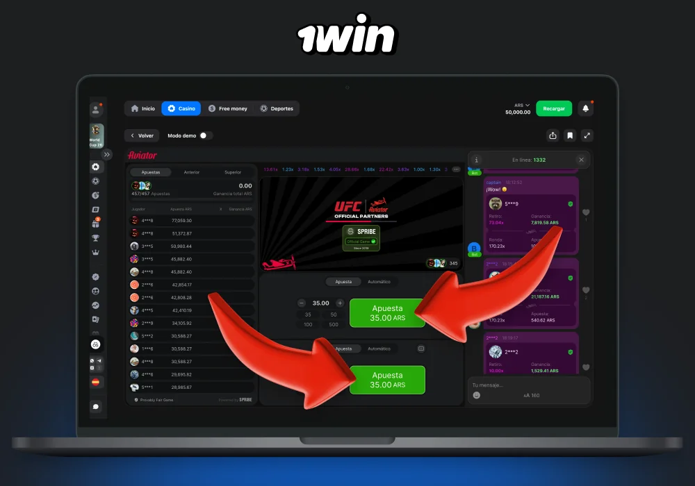 Para poder jugar Aviator con éxito en 1win con dinero real, los jugadores de Argentina deben crear una cuenta, realizar un depósito y aprender las reglas del juego