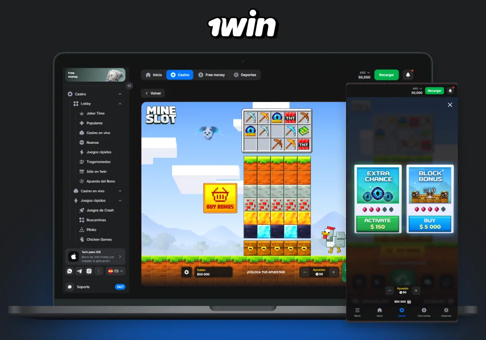 Reseña y características del nuevo juego en línea 1win Mine Slot para jugadores de Argentina
