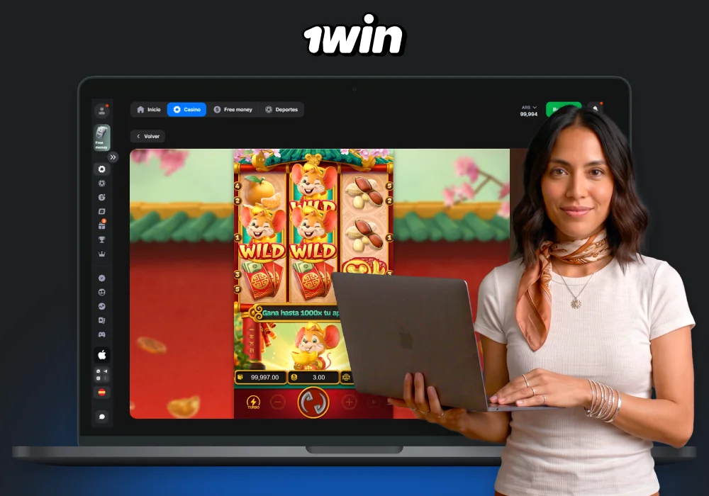 El juego Fortune Mouse del casino 1win incluye varios símbolos que forman combinaciones ganadoras