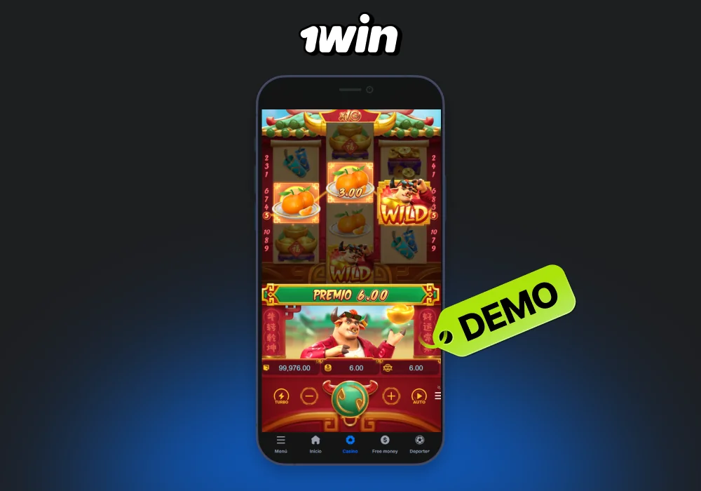 La versión demo del juego Fortune Ox en 1win casino no está disponible para jugadores en Argentina sin fondos en la cuenta del juego