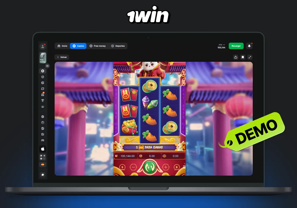 Para comenzar a jugar la versión demo de Fortune Rabbit en 1win casino, los jugadores en Argentina deben registrarse en el sitio y realizar un depósito, ya que el acceso al juego sin dinero real no está disponible